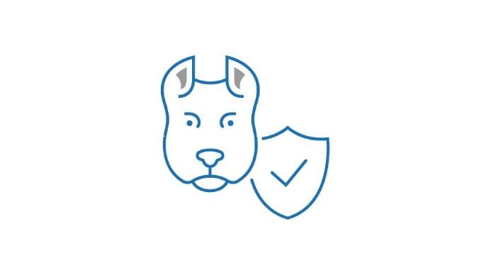 Logo chien sécurité